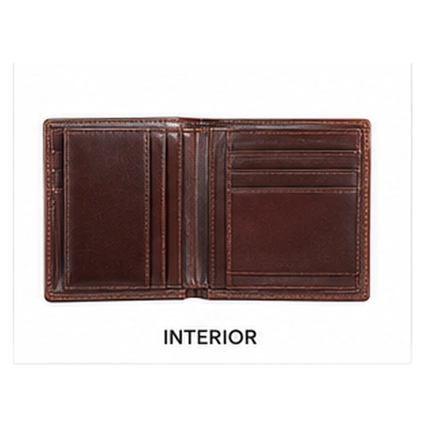 Genuine Leather Multi-Card Wallet ā Brown