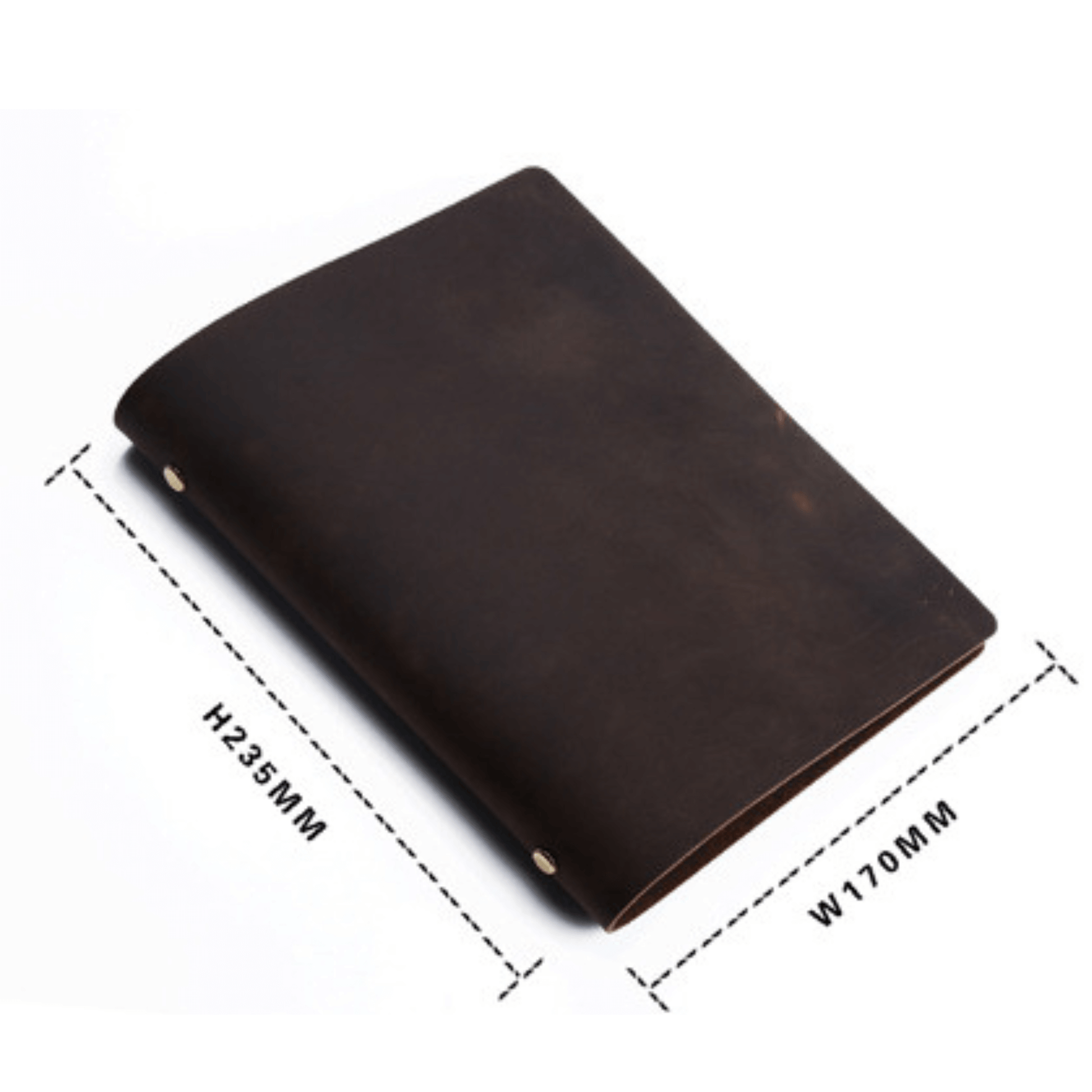 A5 Handmade Leather Bound Journal Diary 100 loose leaf pages - BBG (BrandsByG) Australia