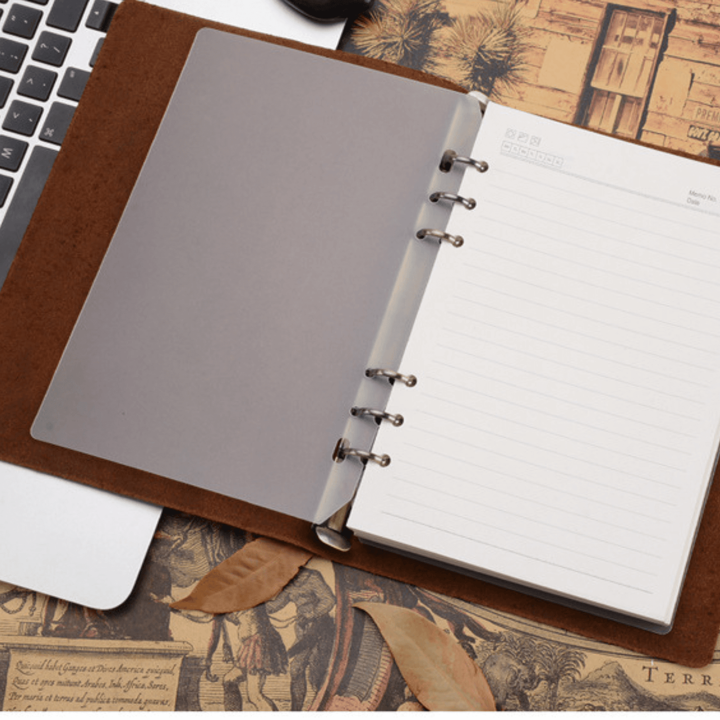 A5 Handmade Leather Bound Journal Diary 100 loose leaf pages - BBG (BrandsByG) Australia