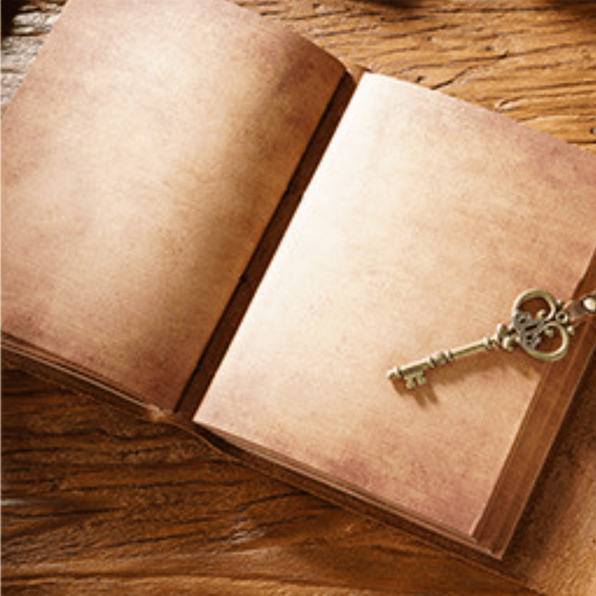 Handmade Leather Bound Journal Diary Sketch Book 100 pages with Key - BBG (BrandsByG) Australia