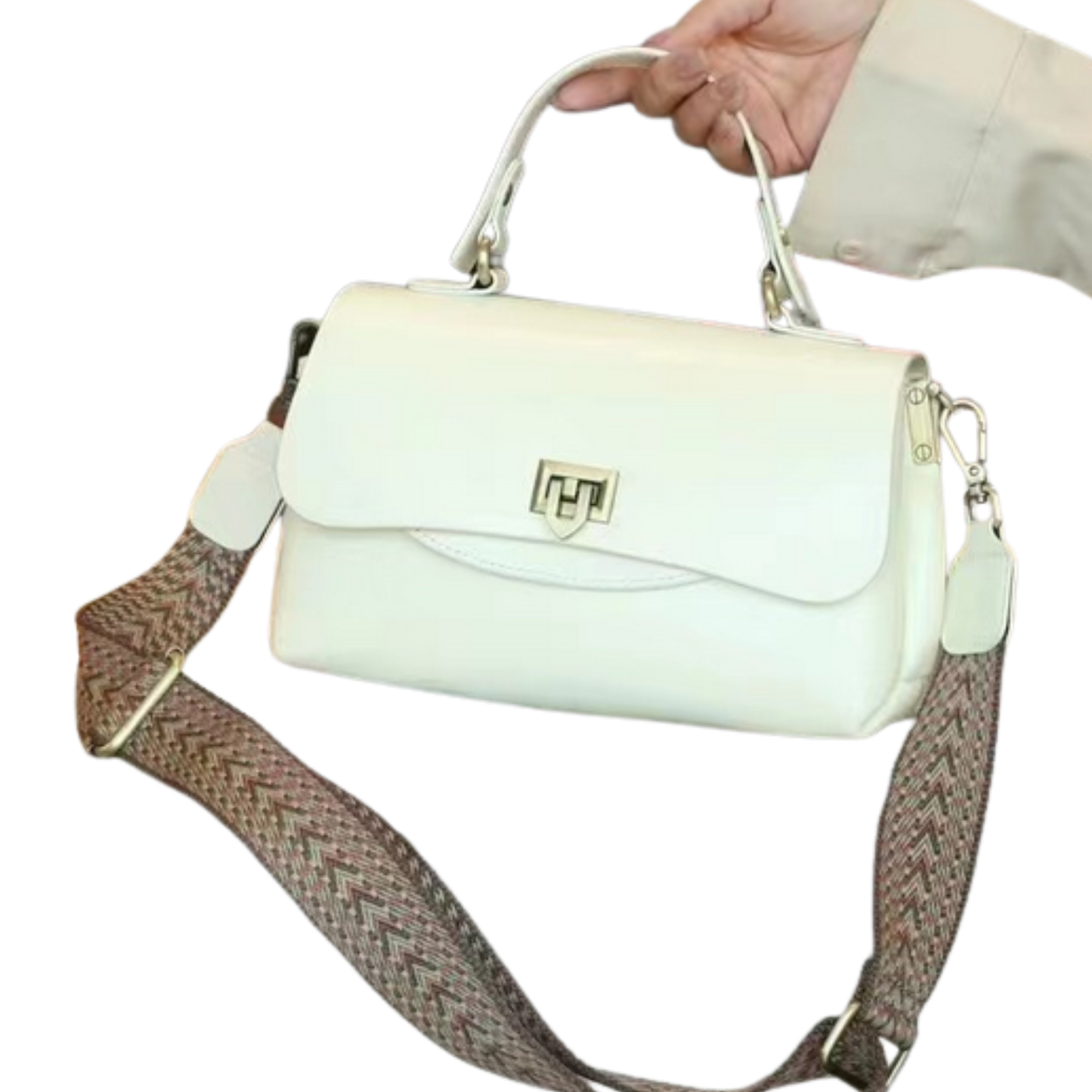 Genuine Leather Vintage Saddle Crossbody Shoulder Bag