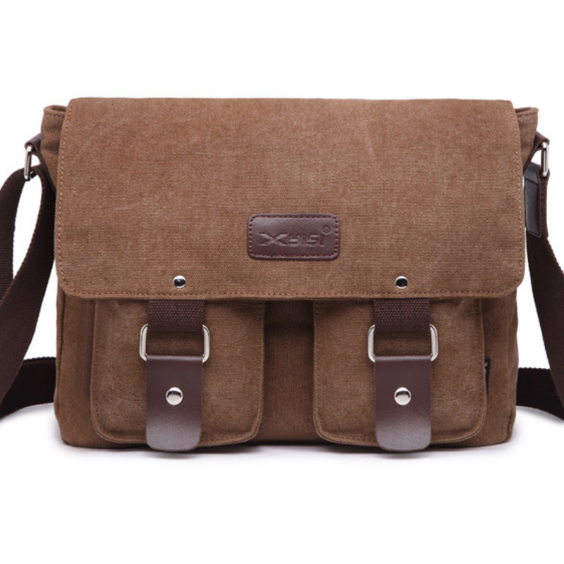 Mens Womens Black Crossbody Messenger Tote Bag Travel Shoulder Satchel Bags - BBG (BrandsByG) Australia