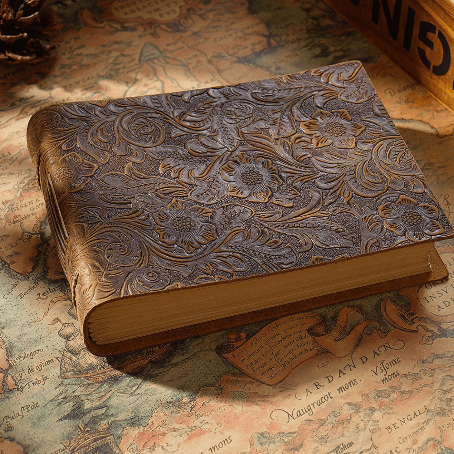 Vintage Leather Bound Journal Diary Blank Notebook Sketchbook Handmade 200 pages - BBG (BrandsByG) Australia