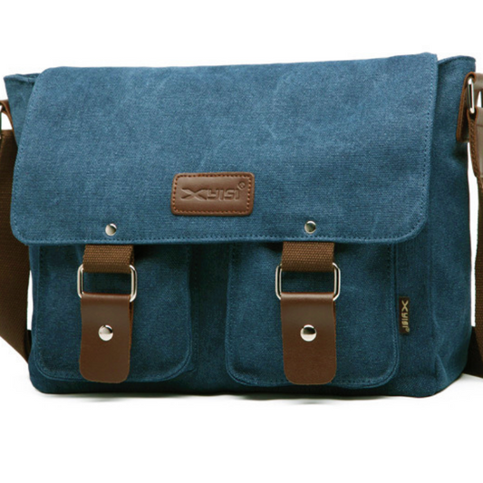 Mens Womens Black Crossbody Messenger Tote Bag Travel Shoulder Satchel Bags - BBG (BrandsByG) Australia