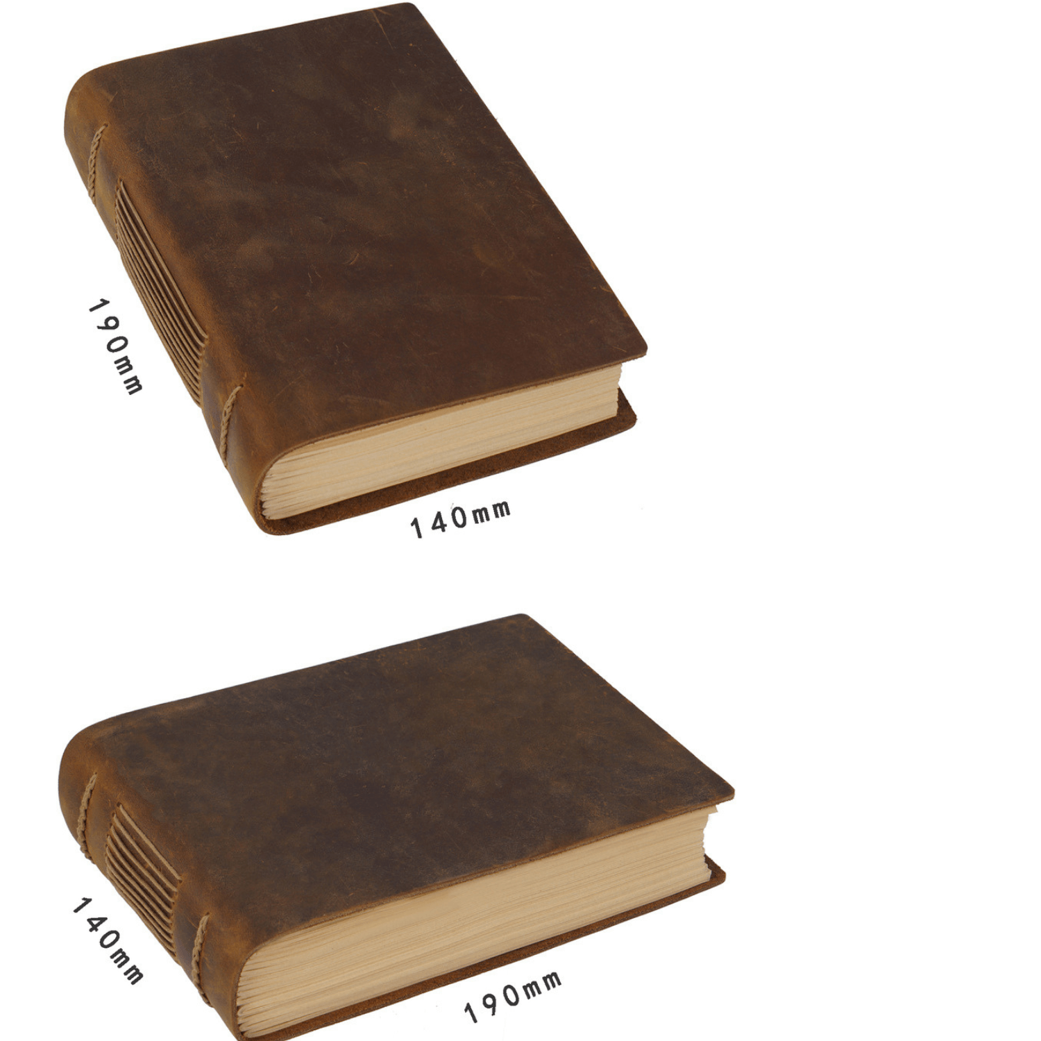 Vintage Leather Bound Journal Diary Blank Notebook Sketchbook Handmade 200 pages - BBG (BrandsByG) Australia