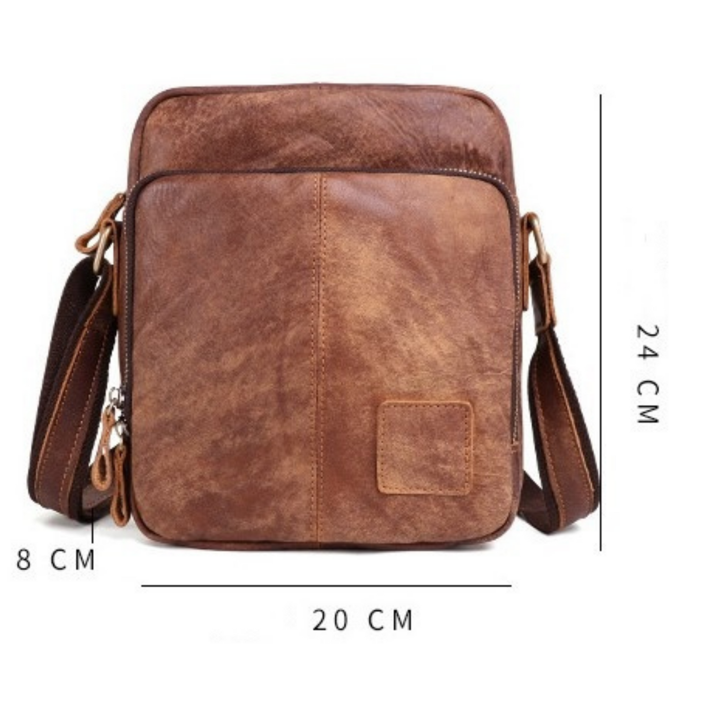Mens Womens Leather Messenger Bag Travel Satchel Crossbody Bags