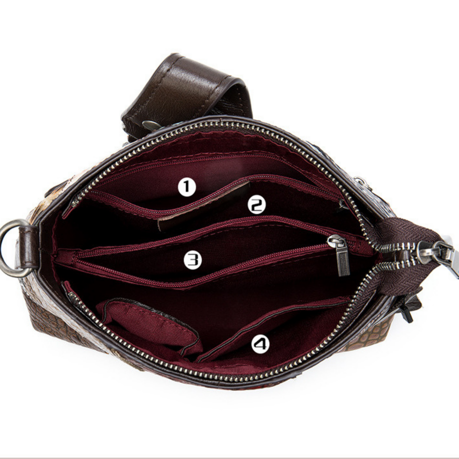 Multi Colour Genuine Italian Leather Designer Shoulder Bags Handbag Satchel Bag - BBG (BrandsByG) Australia