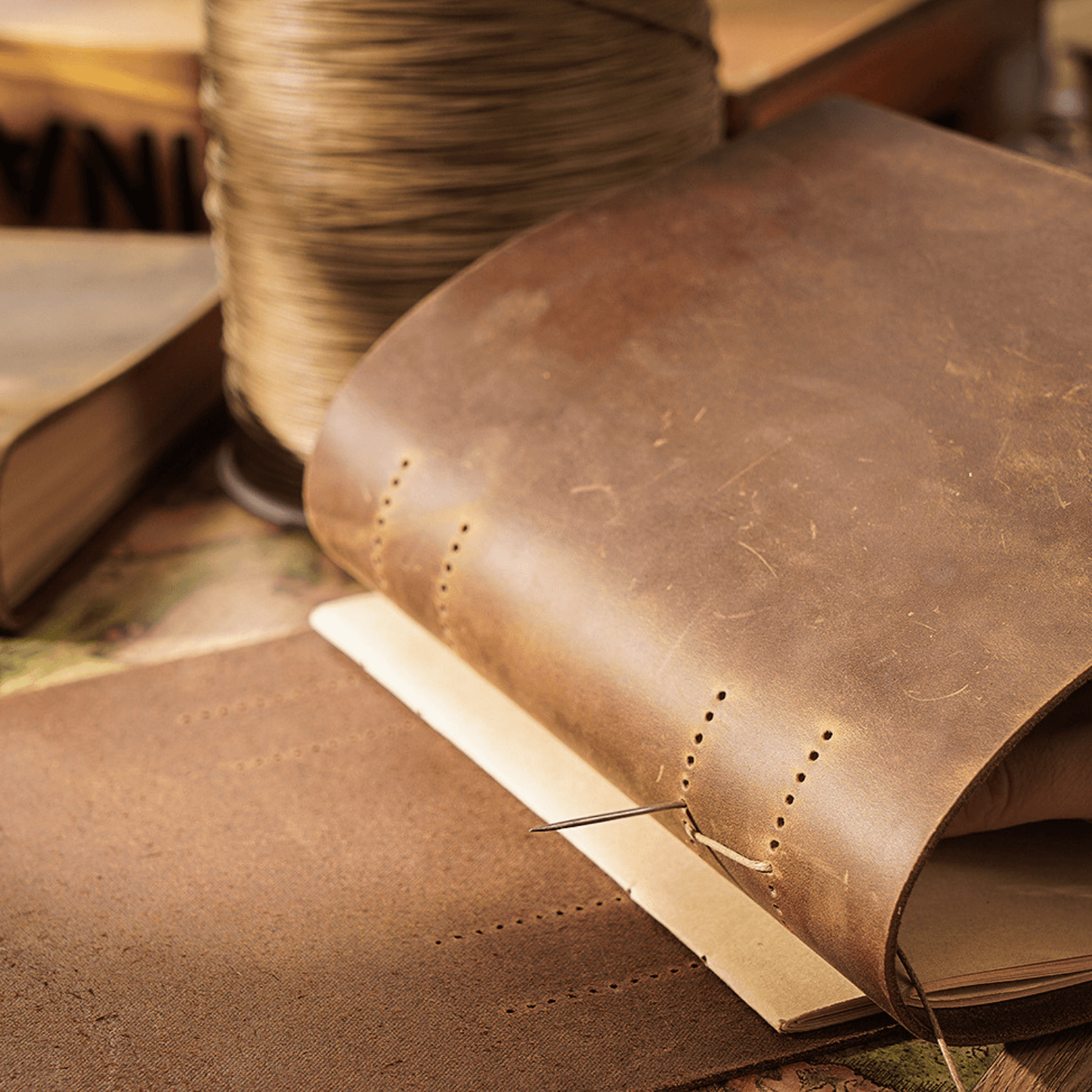 Vintage Leather Bound Journal Diary Blank Notebook Sketchbook Handmade 200 pages - BBG (BrandsByG) Australia