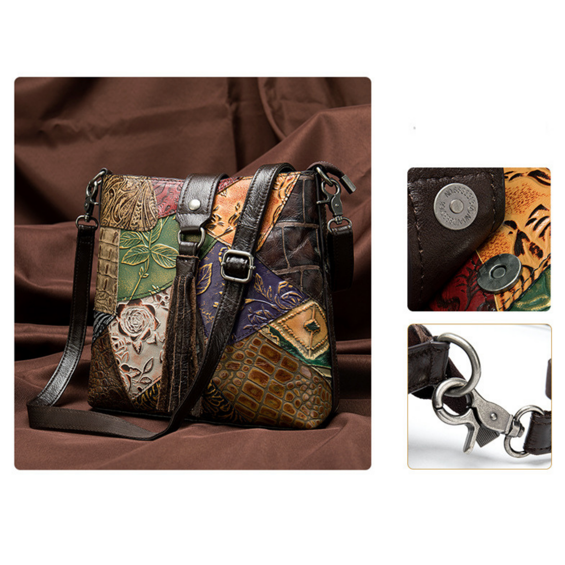 Multi Colour Genuine Italian Leather Designer Shoulder Bags Handbag Satchel Bag - BBG (BrandsByG) Australia