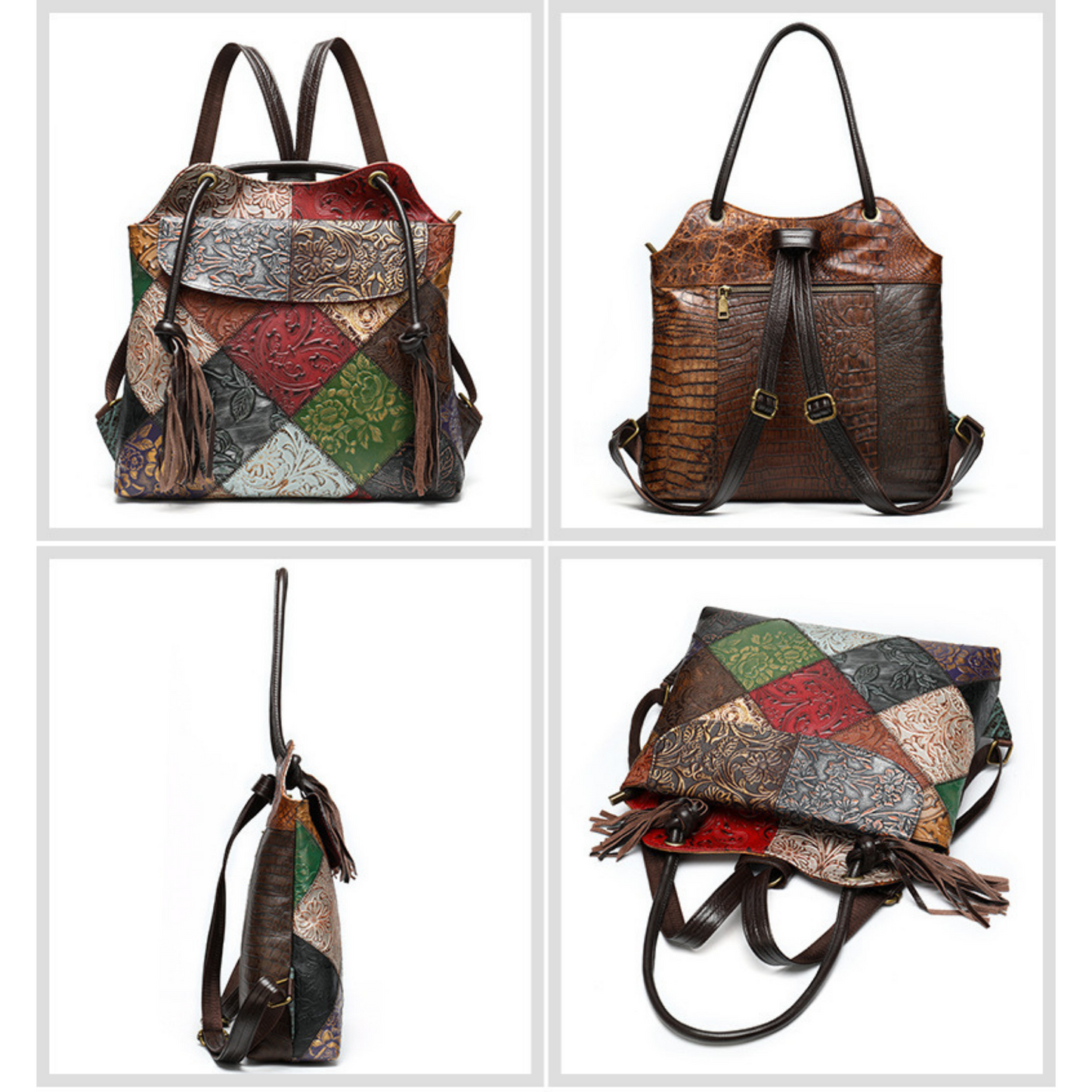 Leather Bags Women's Cross Body Shoulder Satchel Backpack Bag Australia - BBG (BrandsByG) Australia