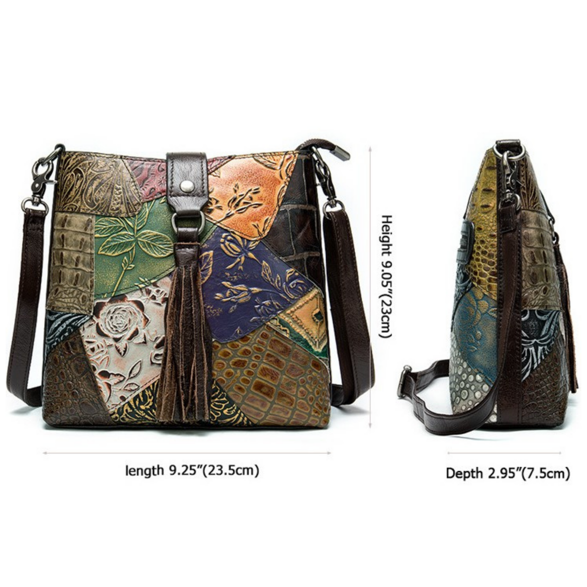 Multi Colour Genuine Italian Leather Designer Shoulder Bags Handbag Satchel Bag - BBG (BrandsByG) Australia