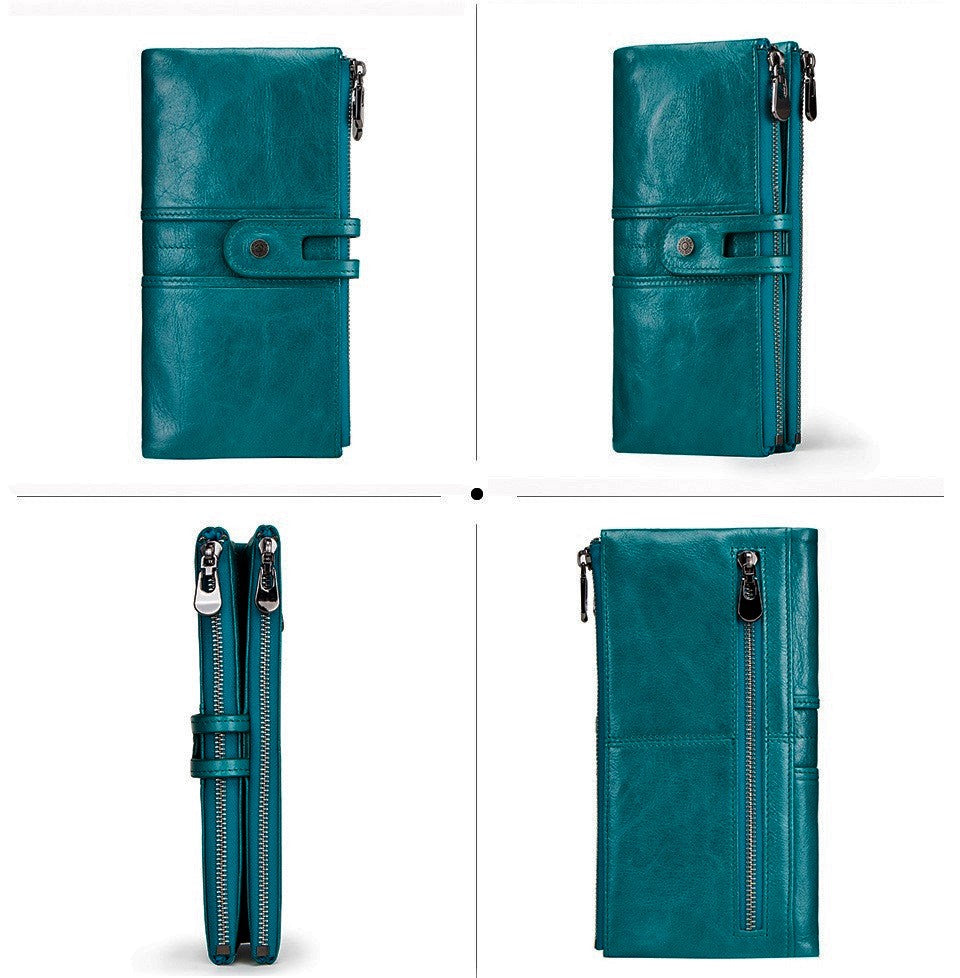 Genuine Leather Ladies Wallet Clutch Purse Coin Bag Card ID Phone Holder - BBG (BrandsByG) Australia