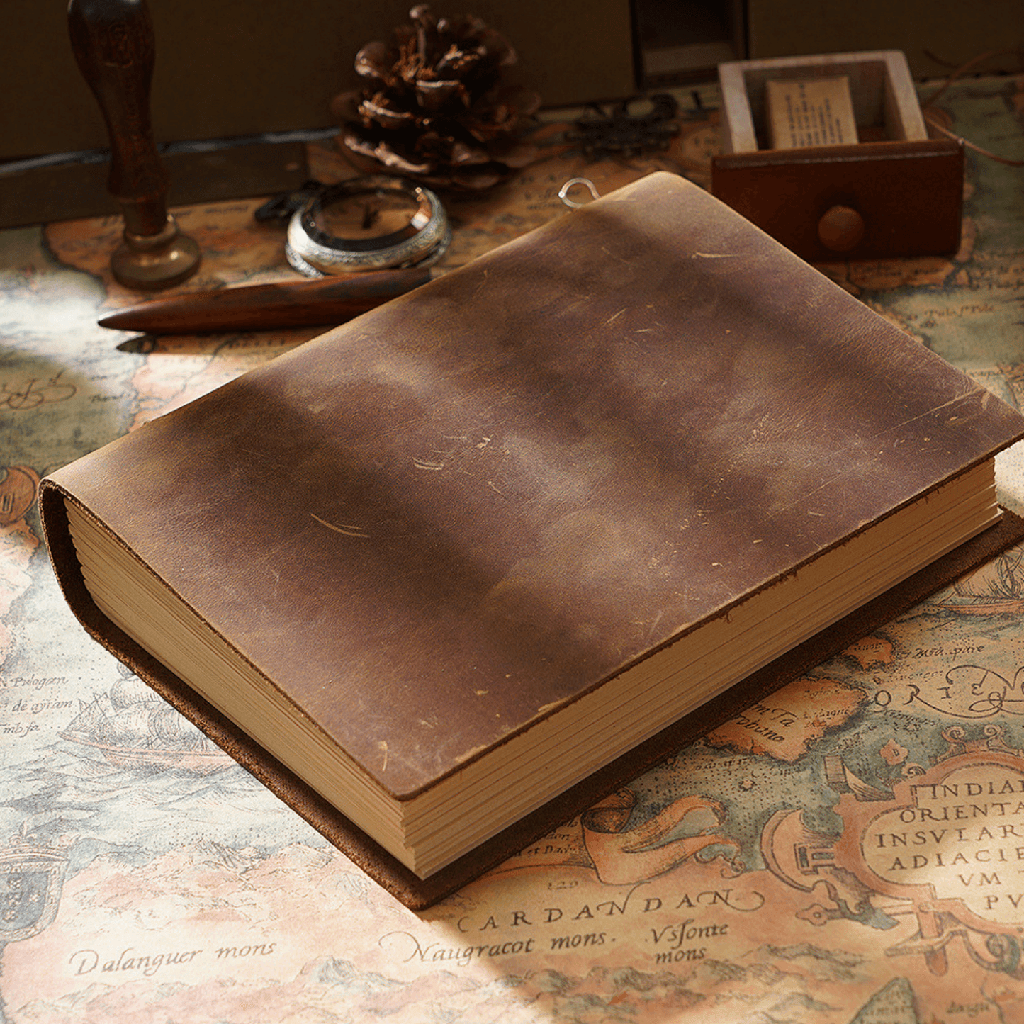 Vintage Leather Bound Journal Diary Blank Notebook Sketchbook Handmade 200 pages - BBG (BrandsByG) Australia