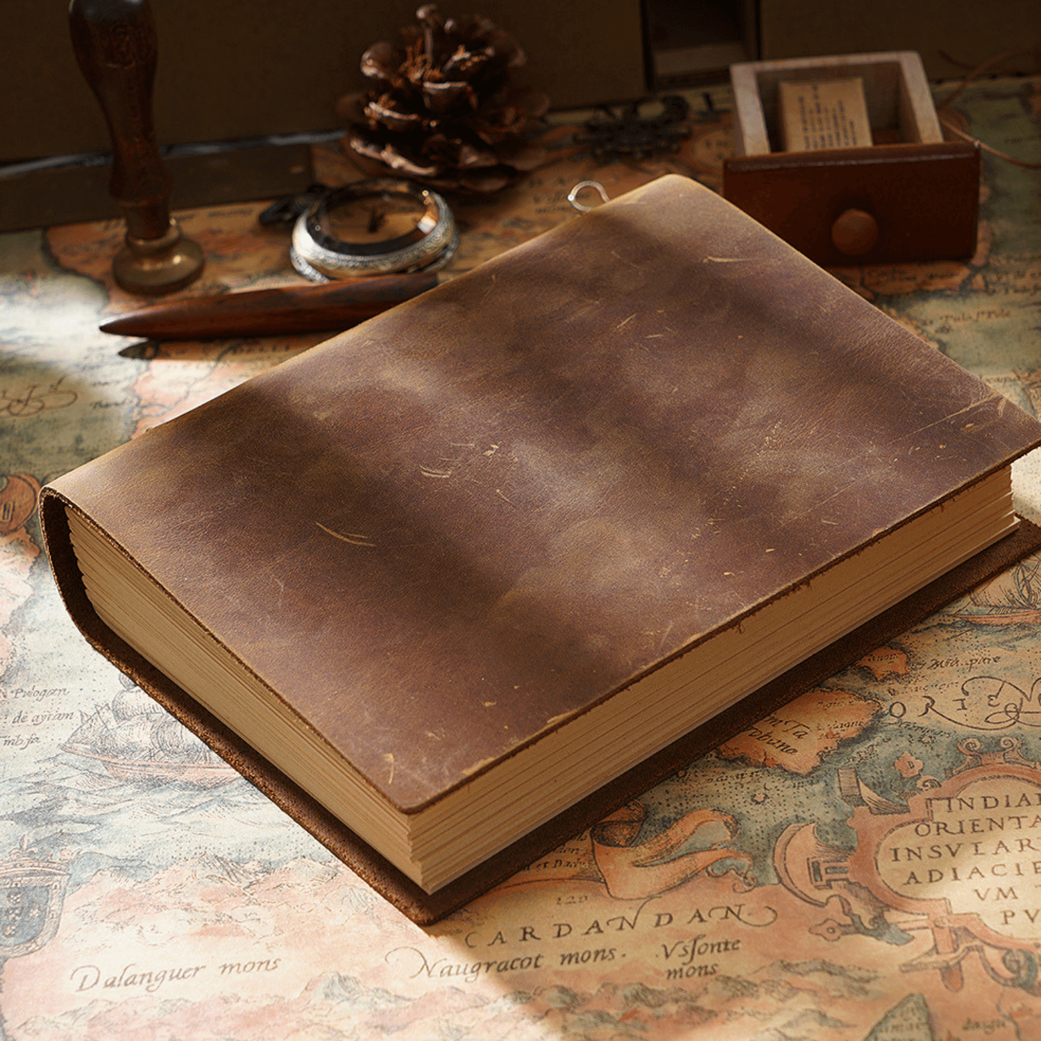 Vintage Leather Bound Journal Diary Blank Notebook Sketchbook Handmade 200 pages - BBG (BrandsByG) Australia