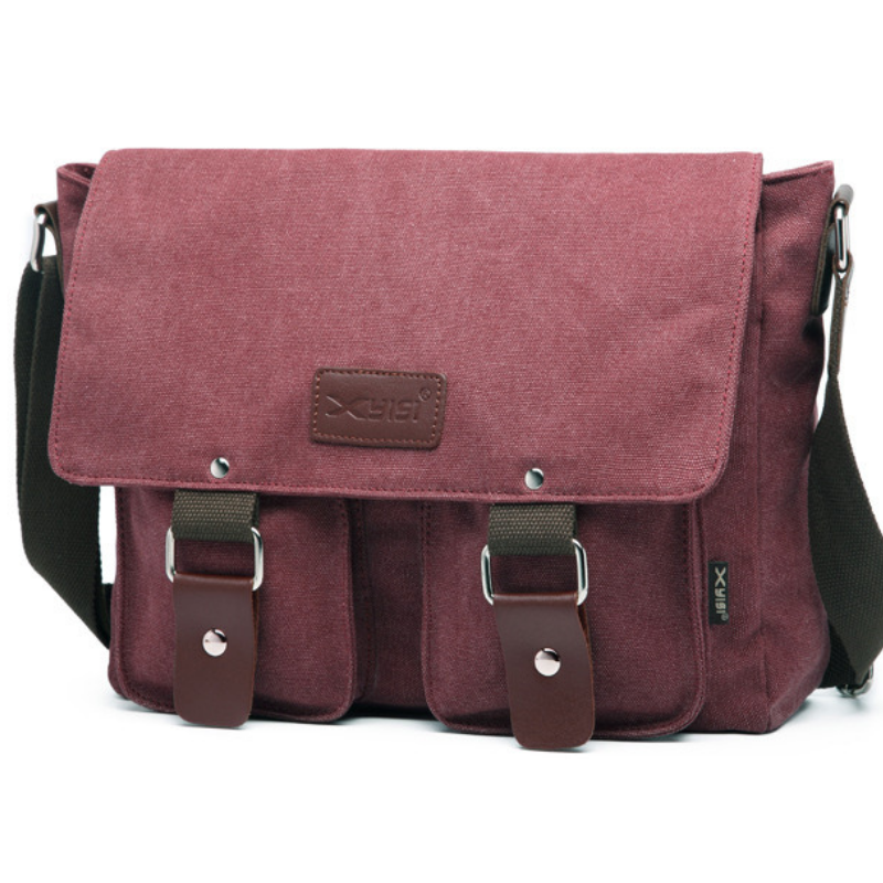 Mens Womens Black Crossbody Messenger Tote Bag Travel Shoulder Satchel Bags - BBG (BrandsByG) Australia