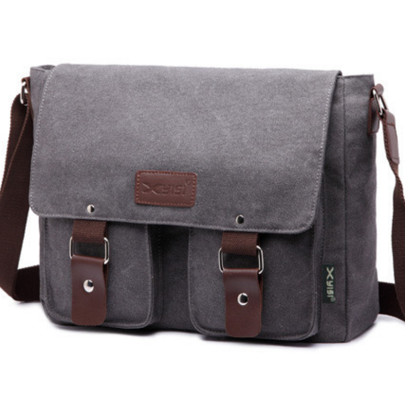 Mens Womens Black Crossbody Messenger Tote Bag Travel Shoulder Satchel Bags - BBG (BrandsByG) Australia