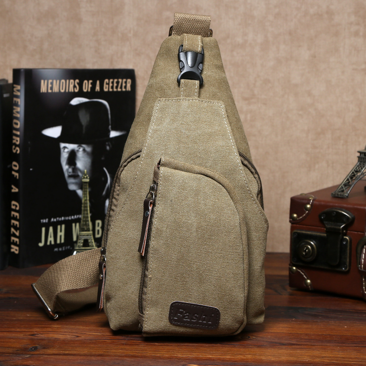 Canvas Sling Satchel Bag Messenger Cross Body Chest Bags - 2 Sizes - BBG (BrandsByG) Australia