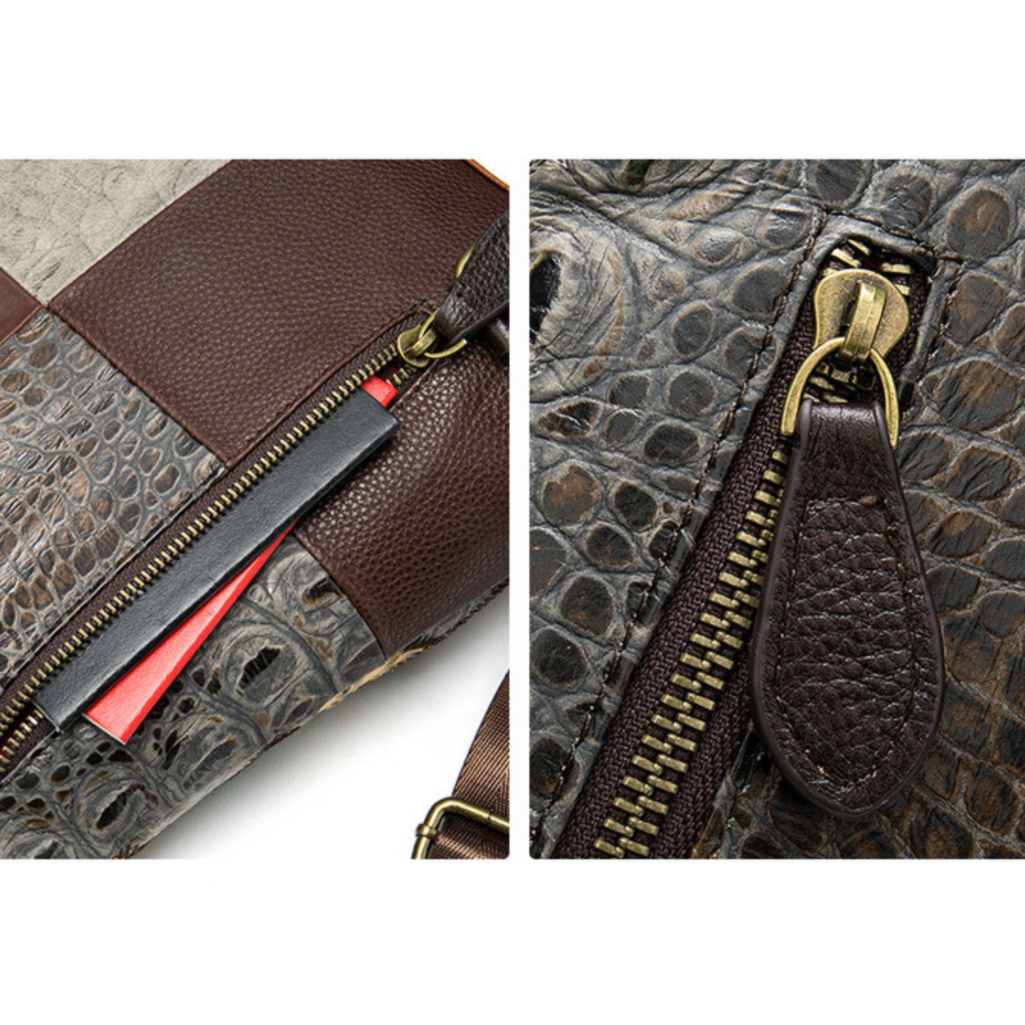 Italian Handbag Multi Coloured Leather Tote Carry Shoulder Bag - BBG (BrandsByG) Australia