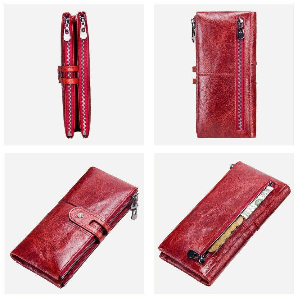 Genuine Leather Ladies Wallet Clutch Purse Coin Bag Card ID Phone Holder - BBG (BrandsByG) Australia