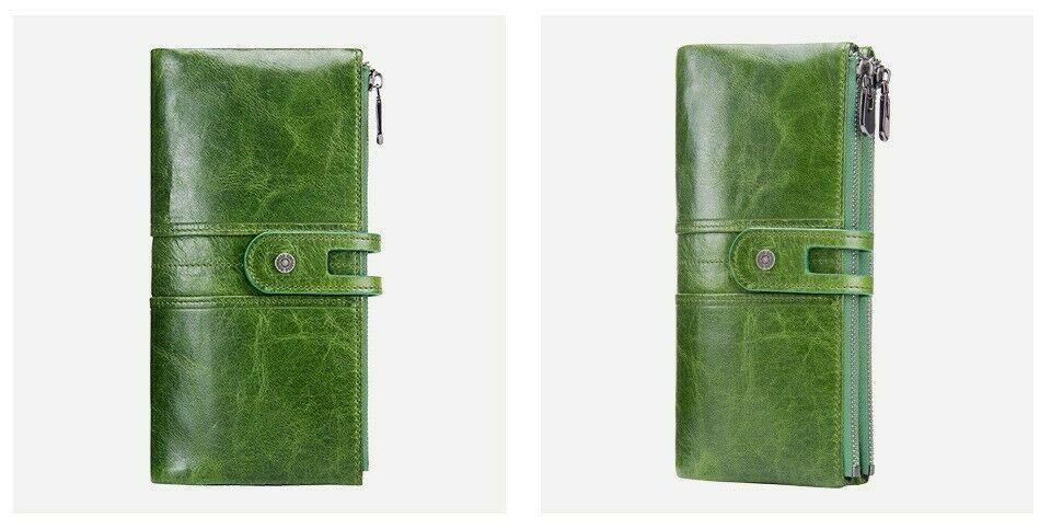 Genuine Leather Ladies Wallet Clutch Purse Coin Bag Card ID Phone Holder - BBG (BrandsByG) Australia
