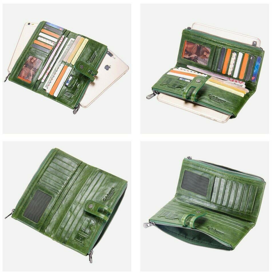 Genuine Leather Ladies Wallet Clutch Purse Coin Bag Card ID Phone Holder - BBG (BrandsByG) Australia