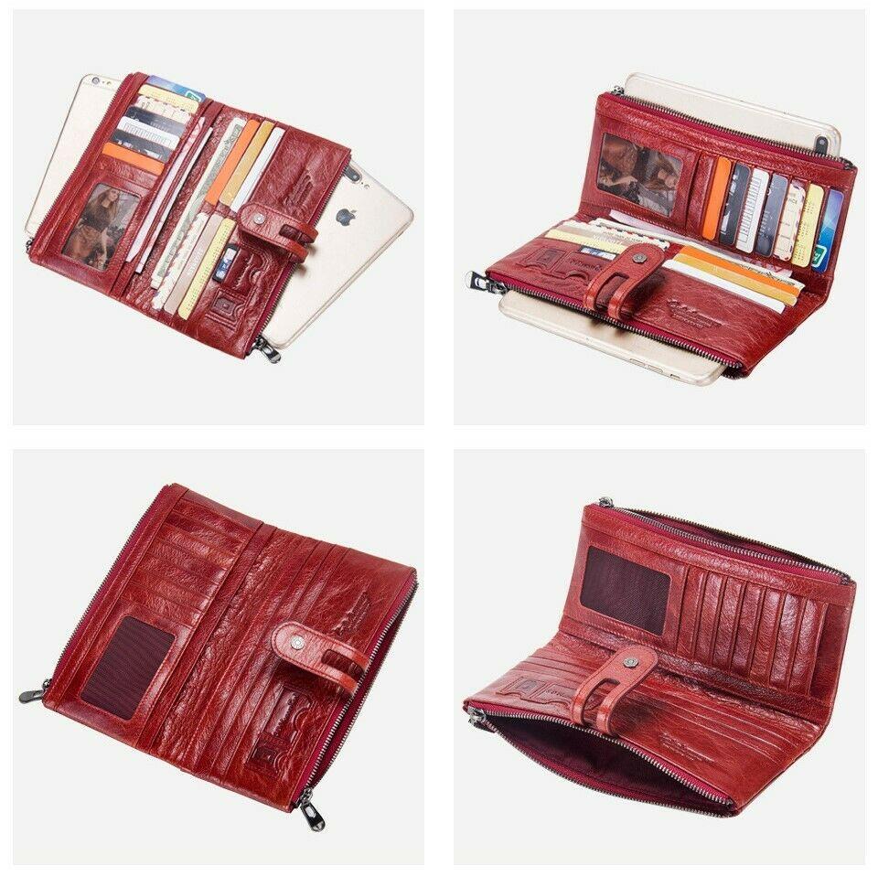 Genuine Leather Ladies Wallet Clutch Purse Coin Bag Card ID Phone Holder - BBG (BrandsByG) Australia