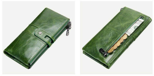 Genuine Leather Ladies Wallet Clutch Purse Coin Bag Card ID Phone Holder - BBG (BrandsByG) Australia