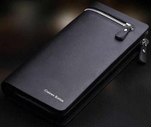 Men Women Leather Phone Wallet Clutch Purse Card Coin Holder - BBG (BrandsByG) Australia