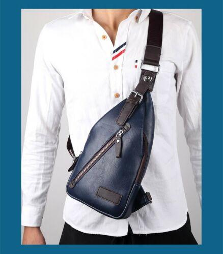 Mens Leather Messenger Shoulder School Bags Vintage Travel Satchel Bag - BBG (BrandsByG) Australia