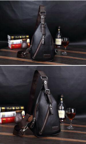 Mens Leather Messenger Shoulder School Bags Vintage Travel Satchel Bag - BBG (BrandsByG) Australia