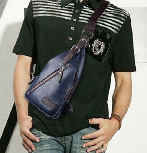 Mens Leather Messenger Shoulder School Bags Vintage Travel Satchel Bag - BBG (BrandsByG) Australia