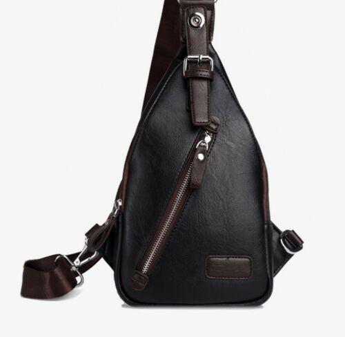 Mens Leather Messenger Shoulder School Bags Vintage Travel Satchel Bag - BBG (BrandsByG) Australia