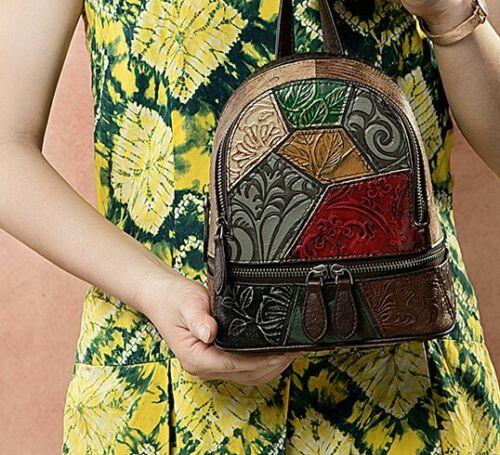 Multi Colour Genuine Italian Leather Shoulder Backpack Handbag Satchel Bag - BBG (BrandsByG) Australia