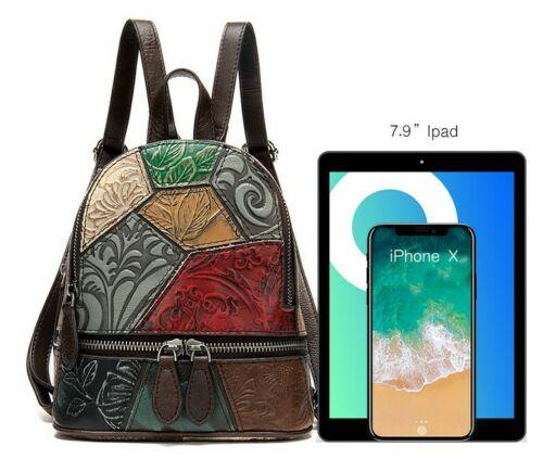 Multi Colour Genuine Italian Leather Shoulder Backpack Handbag Satchel Bag - BBG (BrandsByG) Australia