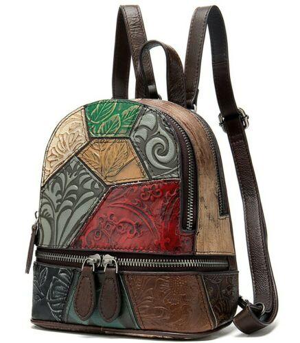 Multi Colour Genuine Italian Leather Shoulder Backpack Handbag Satchel Bag - BBG (BrandsByG) Australia