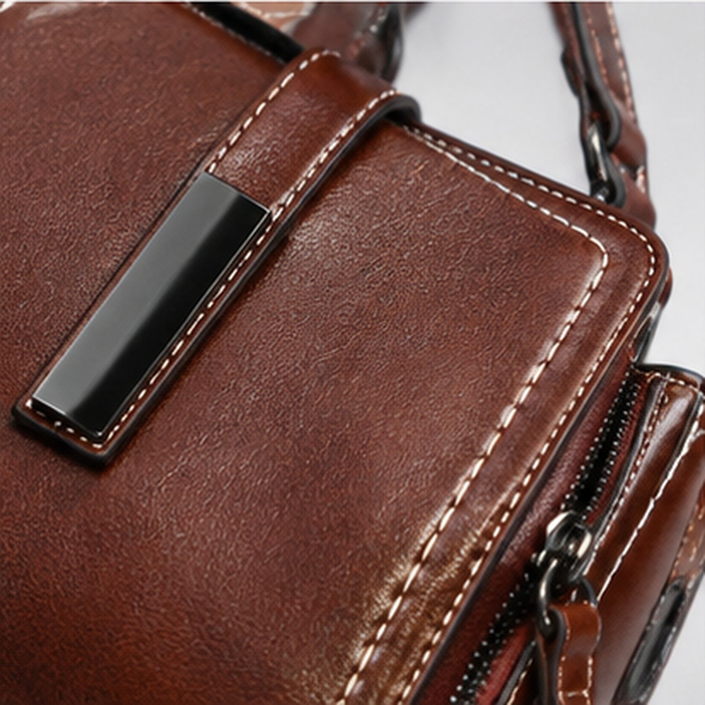 Full Grain Oil-Waxed Leather Handbag and Crossbody Bag