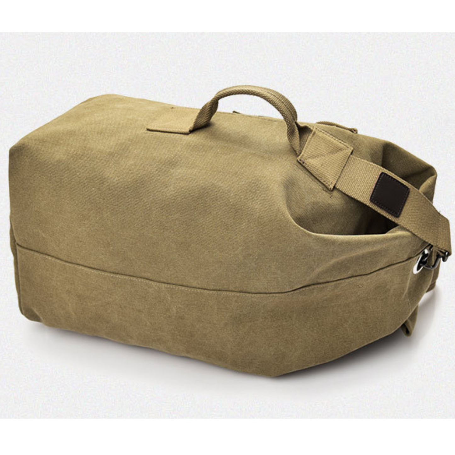 Extra Large Army Style Vintage Canvas Duffel Bag and Carry Backpack