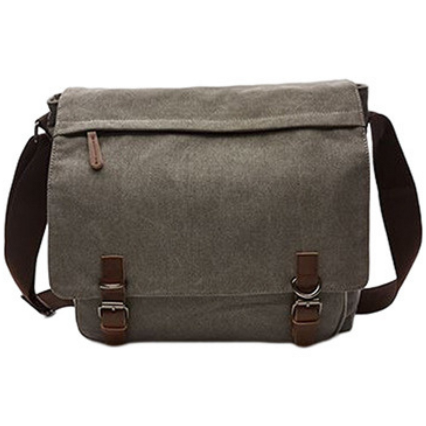 Large 15" Canvas Cross Body Messenger Satchel and Computer Travel Bag