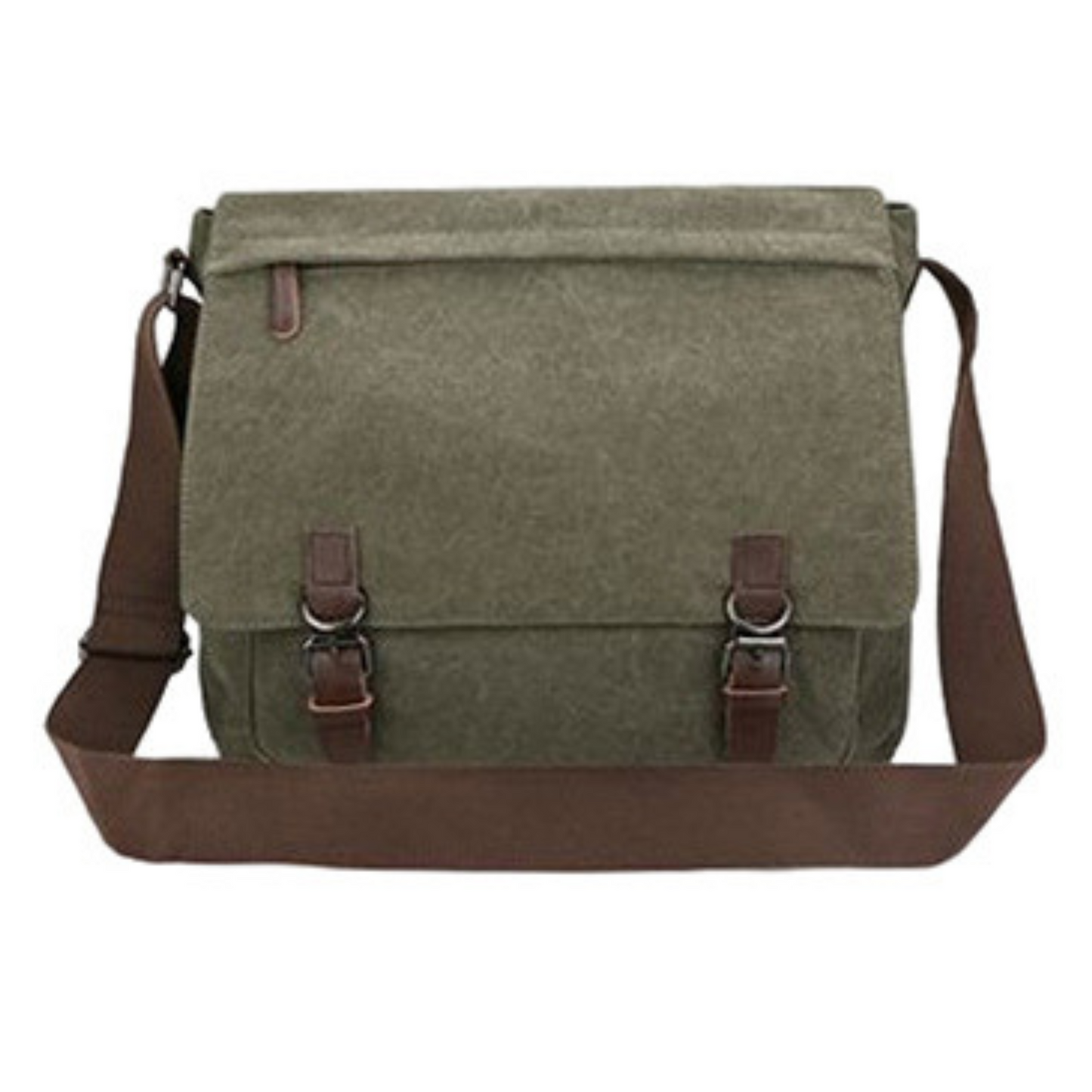Large 15" Canvas Cross Body Messenger Satchel and Computer Travel Bag