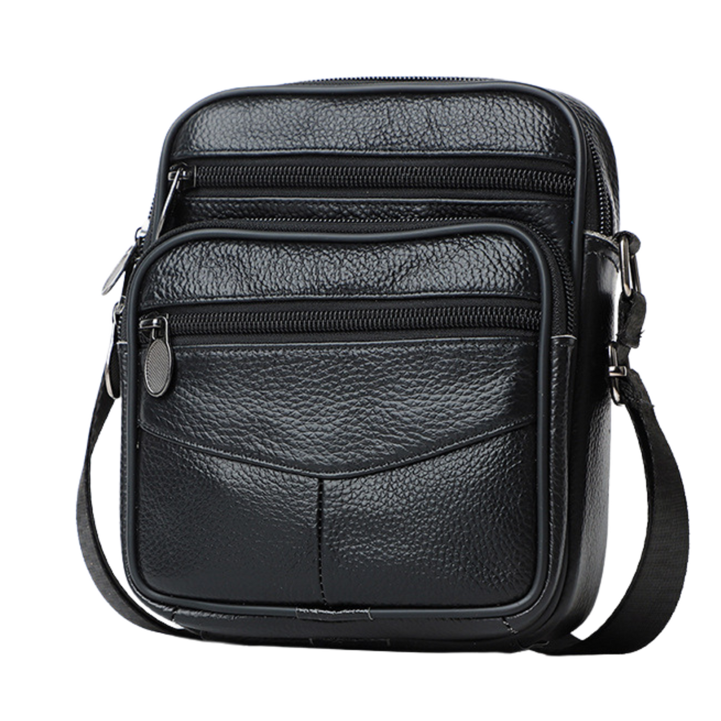 Men's Women's Leather Messenger Bags Cross Body Shoulder Bag