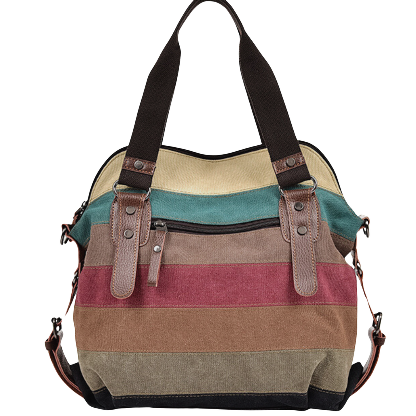 New Large Multi Colour Oxford Cross Body Shoulder Messenger Satchel Tote Bag - BBG (BrandsByG) Australia