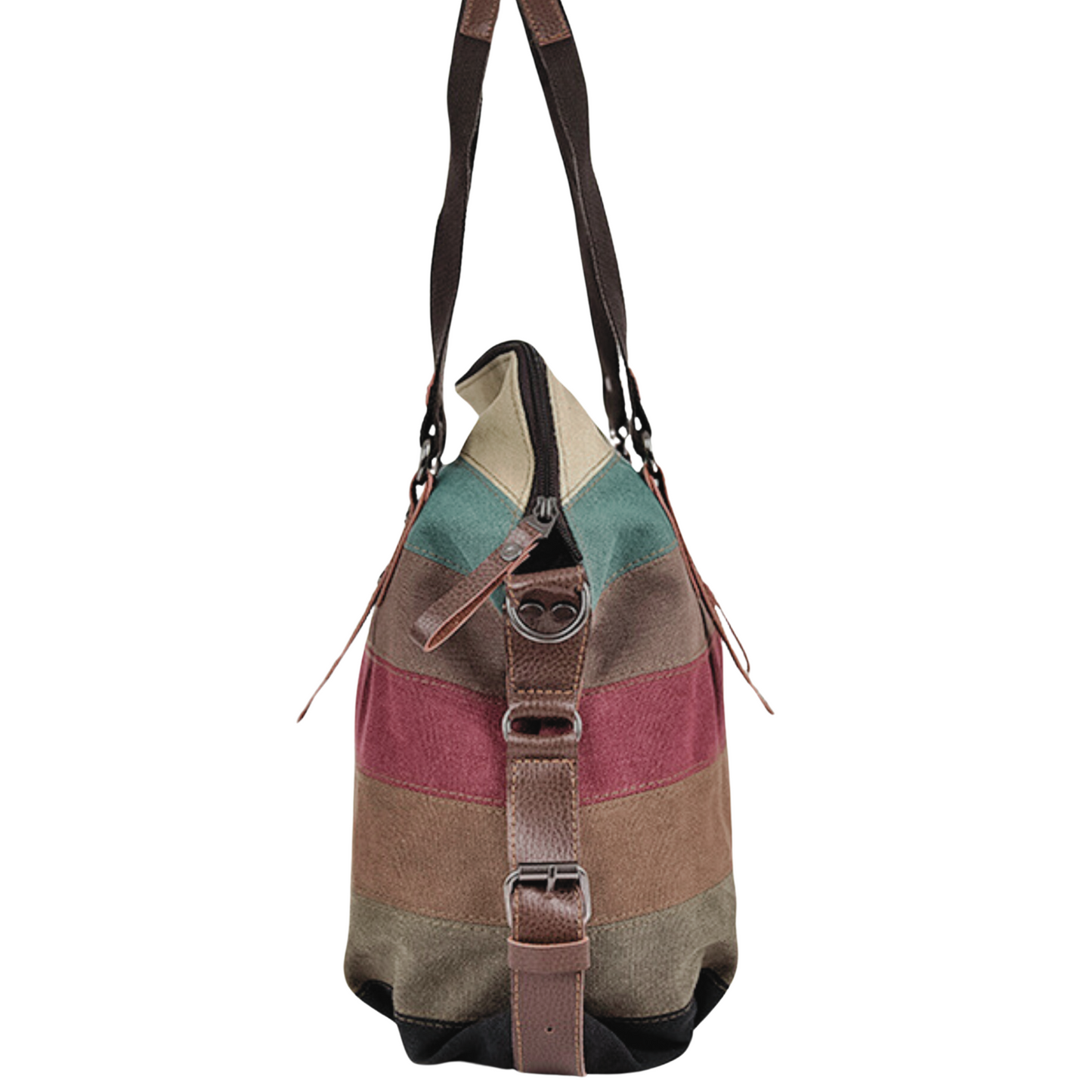 New Large Multi Colour Oxford Cross Body Shoulder Messenger Satchel Tote Bag - BBG (BrandsByG) Australia