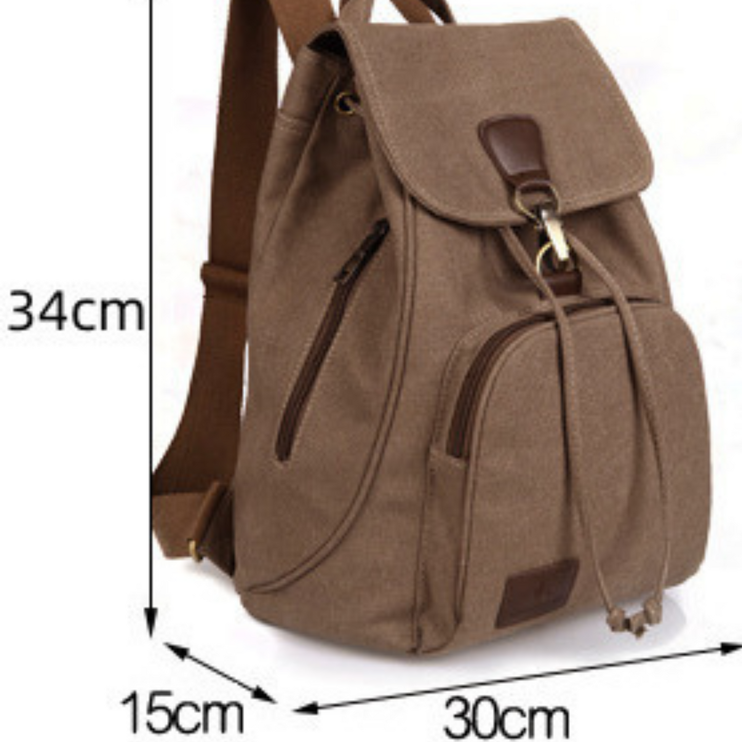 School Work Gym Canvas Backpack Bag