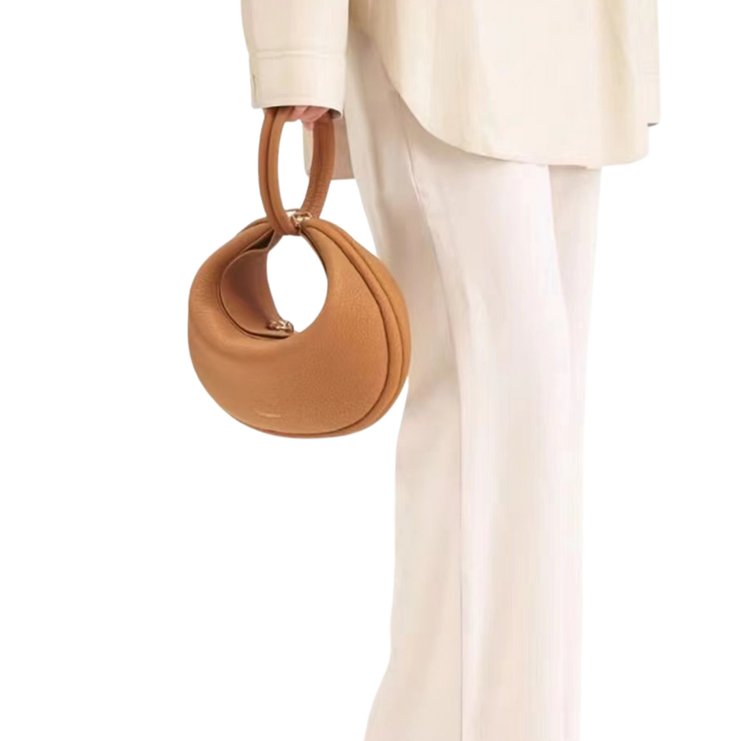 Genuine Leather Half Moon Bag – A Minimalist Masterpiece