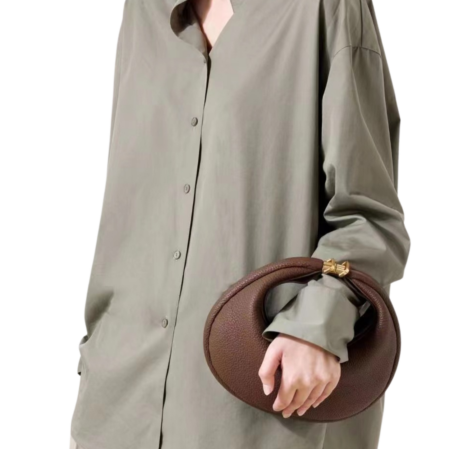 Genuine Leather Half Moon Bag – A Minimalist Masterpiece