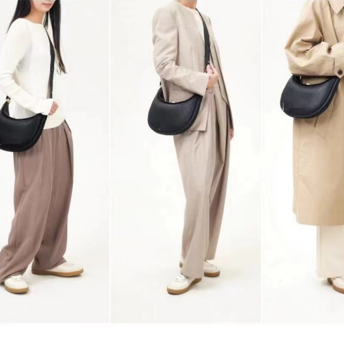 Genuine Leather Half Moon Bag – A Minimalist Masterpiece