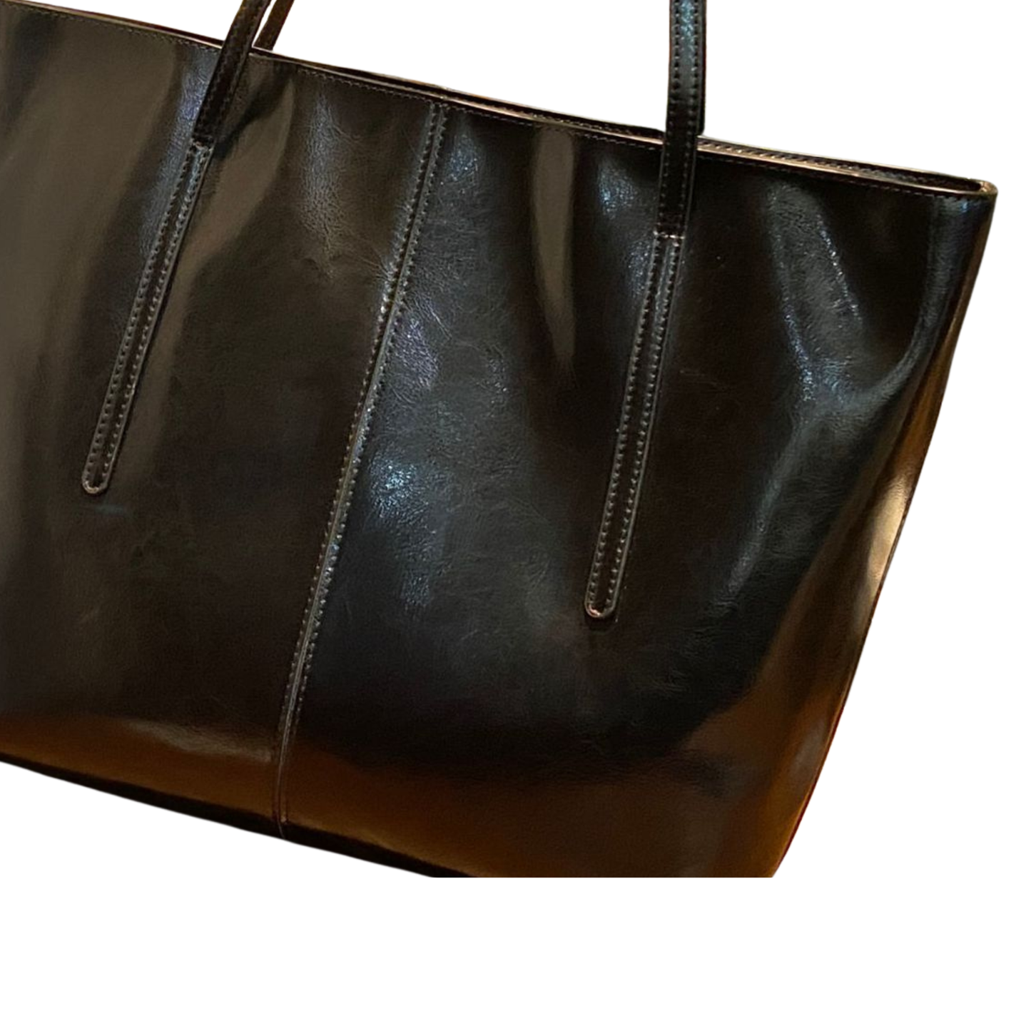Genuine Oil-Wax Leather Large Capacity Tote & Shoulder Bag