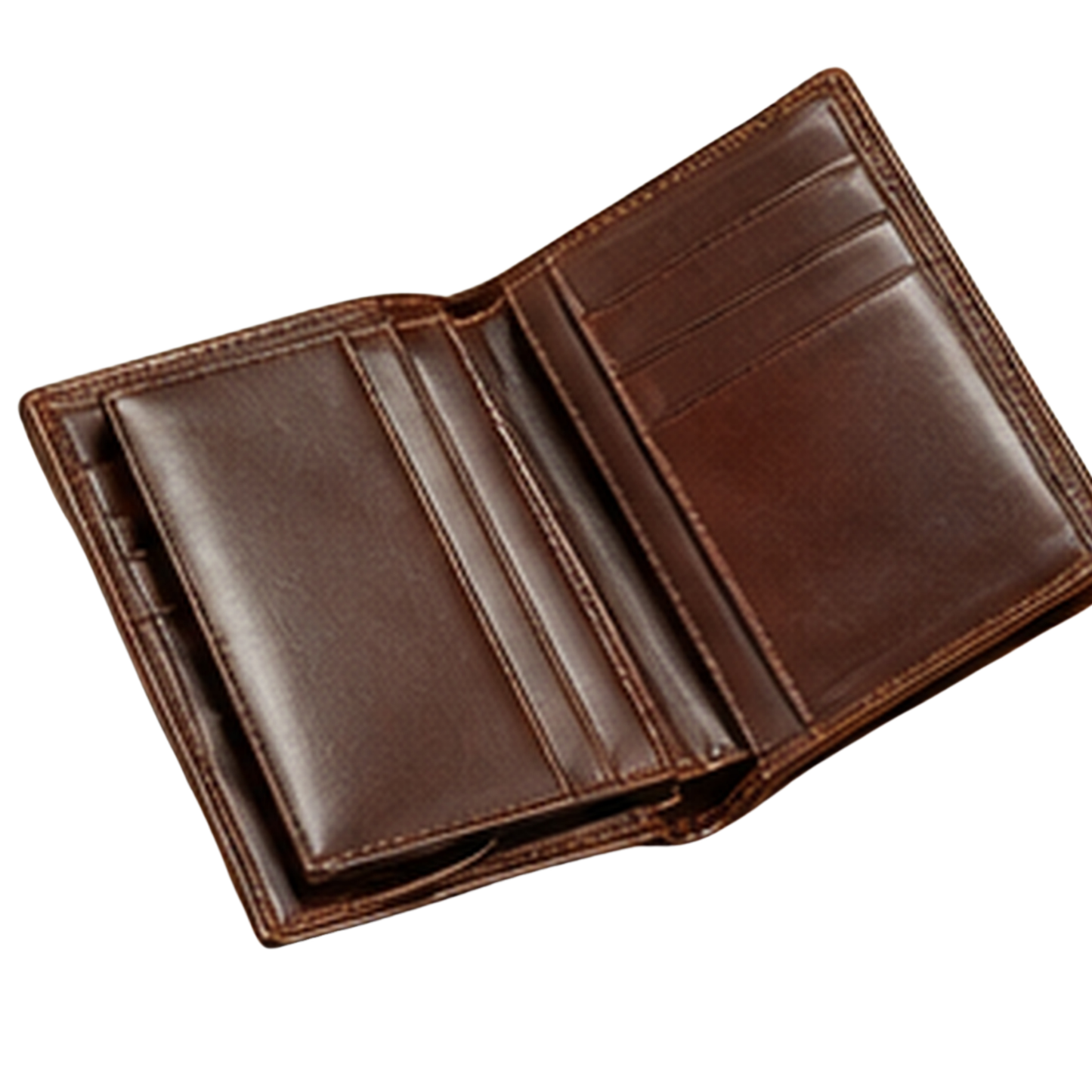 Genuine Leather Multi-Card Wallet – Brown