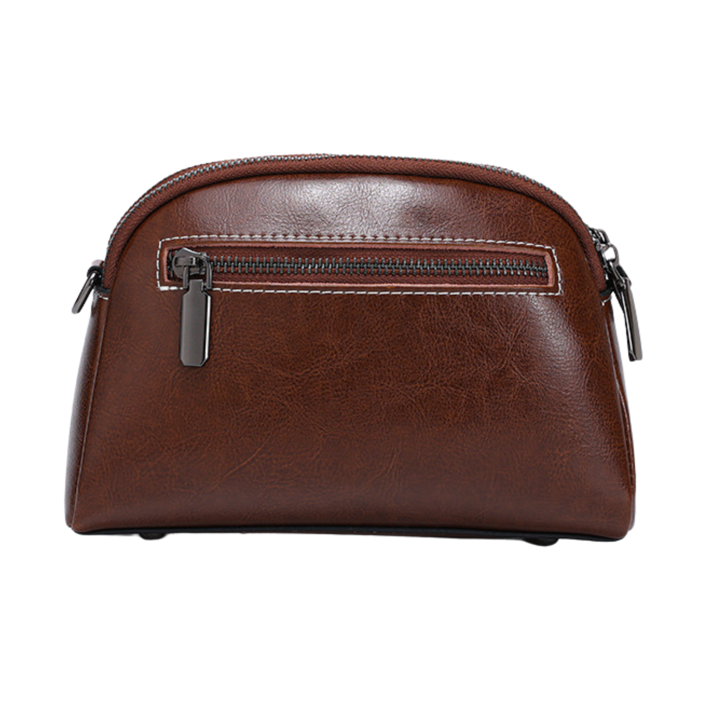 Genuine Leather Vintage Oil-Wax Crossbody Handbag