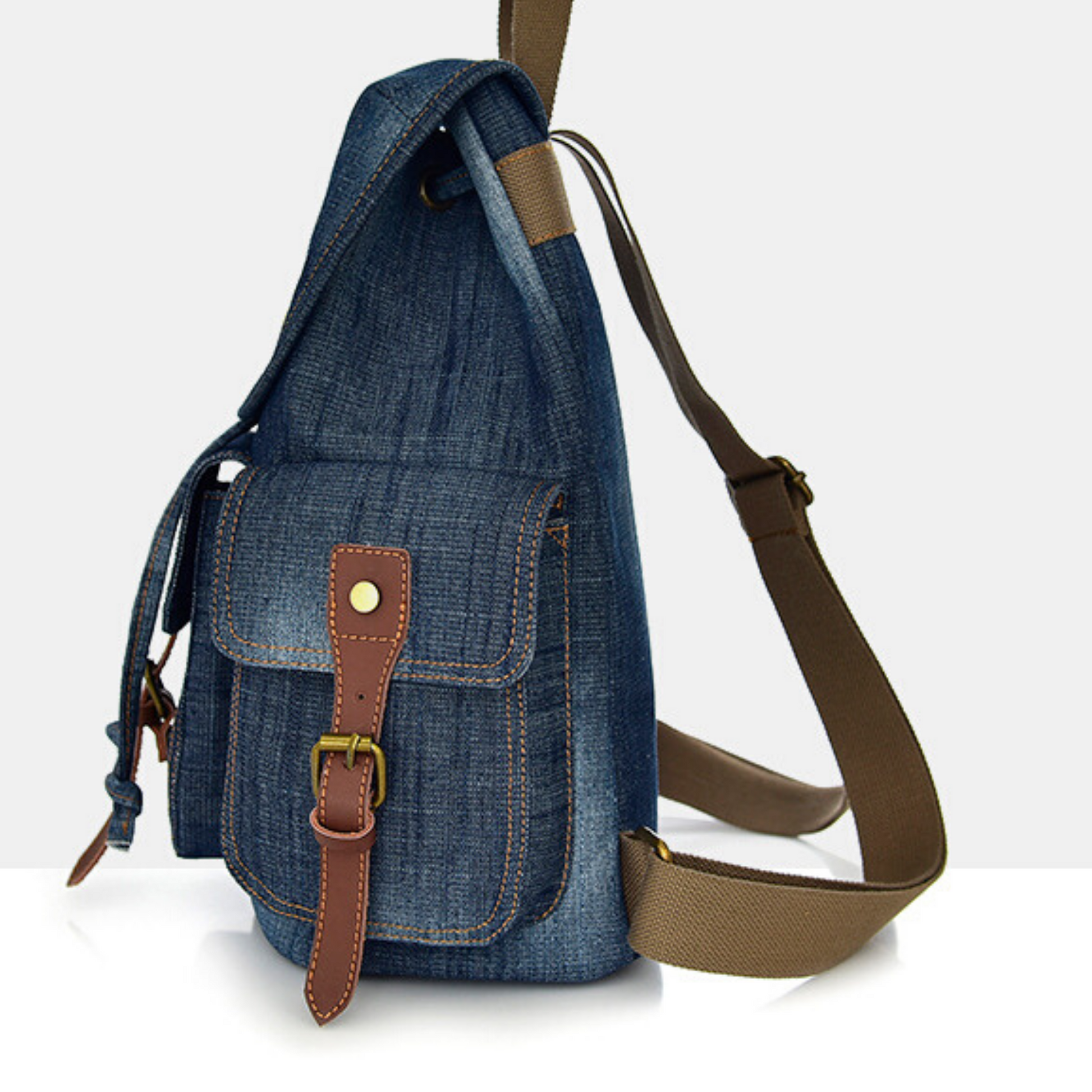 Men s Women s Blue Denim Canvas Shoulder Bag Backpack Bags BBG